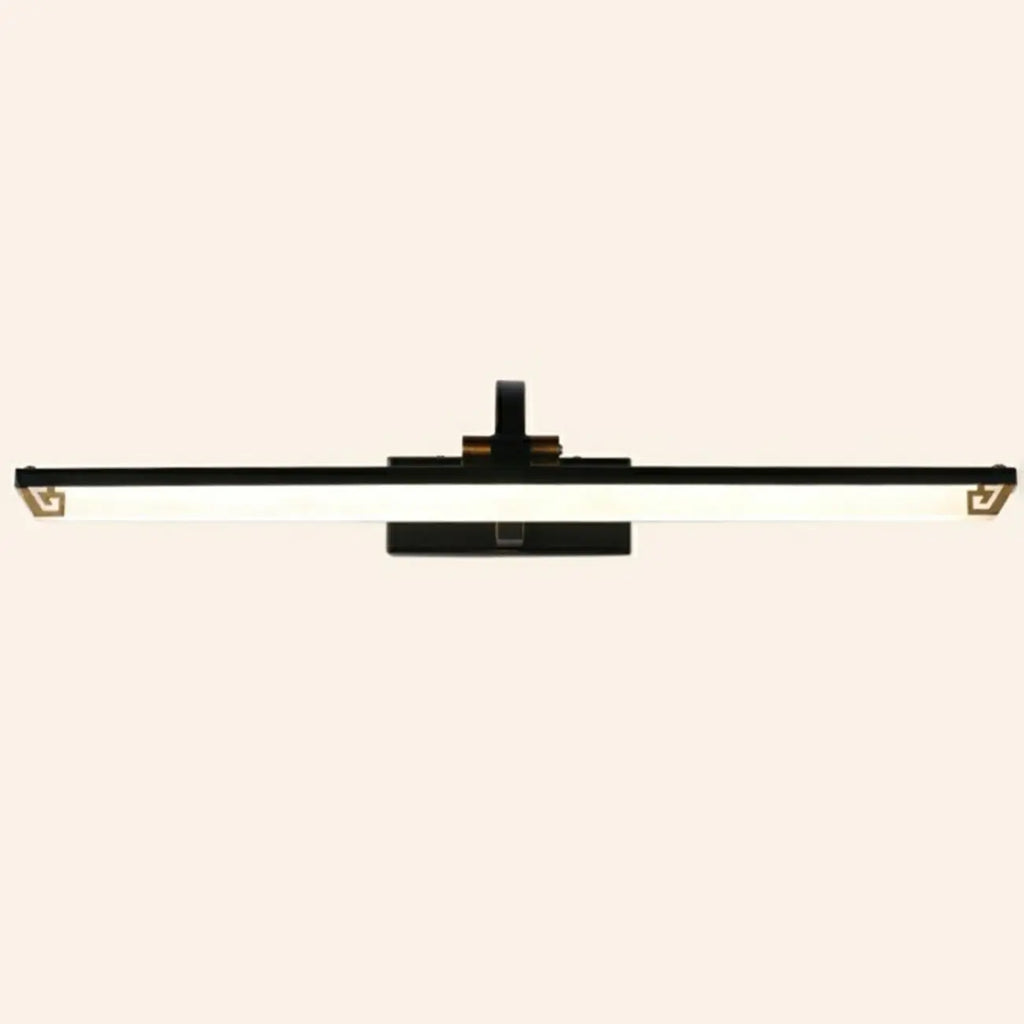 Arched Black Acrylic LED Vanity Light for Bathroom
