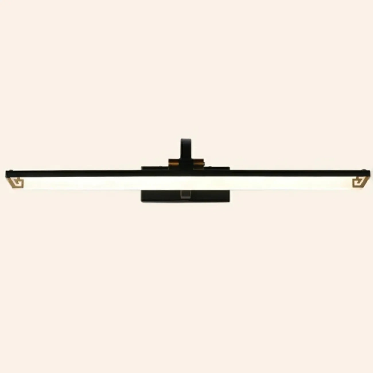 Arched Black Acrylic LED Vanity Light for Bathroom