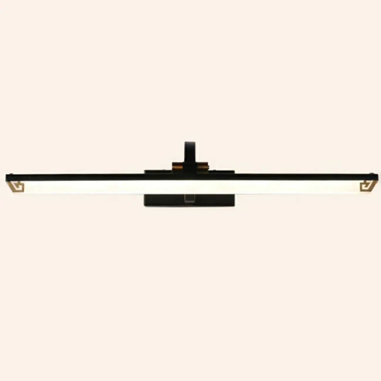 Arched Black Acrylic LED Vanity Light for Bathroom