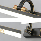 Arched Black Acrylic LED Vanity Light for Bathroom