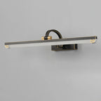 Arched Black Acrylic LED Vanity Light for Bathroom