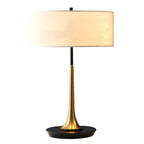Modern Geometric Fabric Table Lamp Plug in Electric for Bedroom