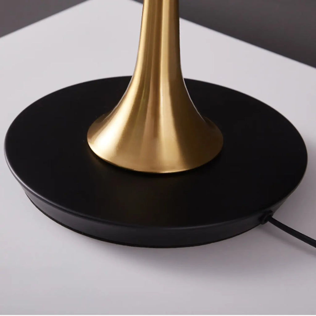 Modern Geometric Fabric Table Lamp Plug in Electric for Bedroom