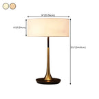 Modern Geometric Fabric Table Lamp Plug in Electric for Bedroom