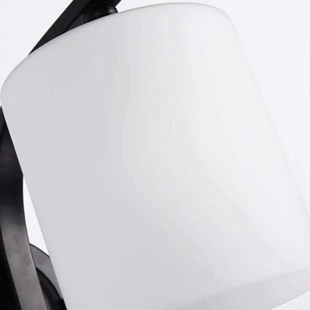 Arched Vintage White Glass Cylindrical Wall Lamp