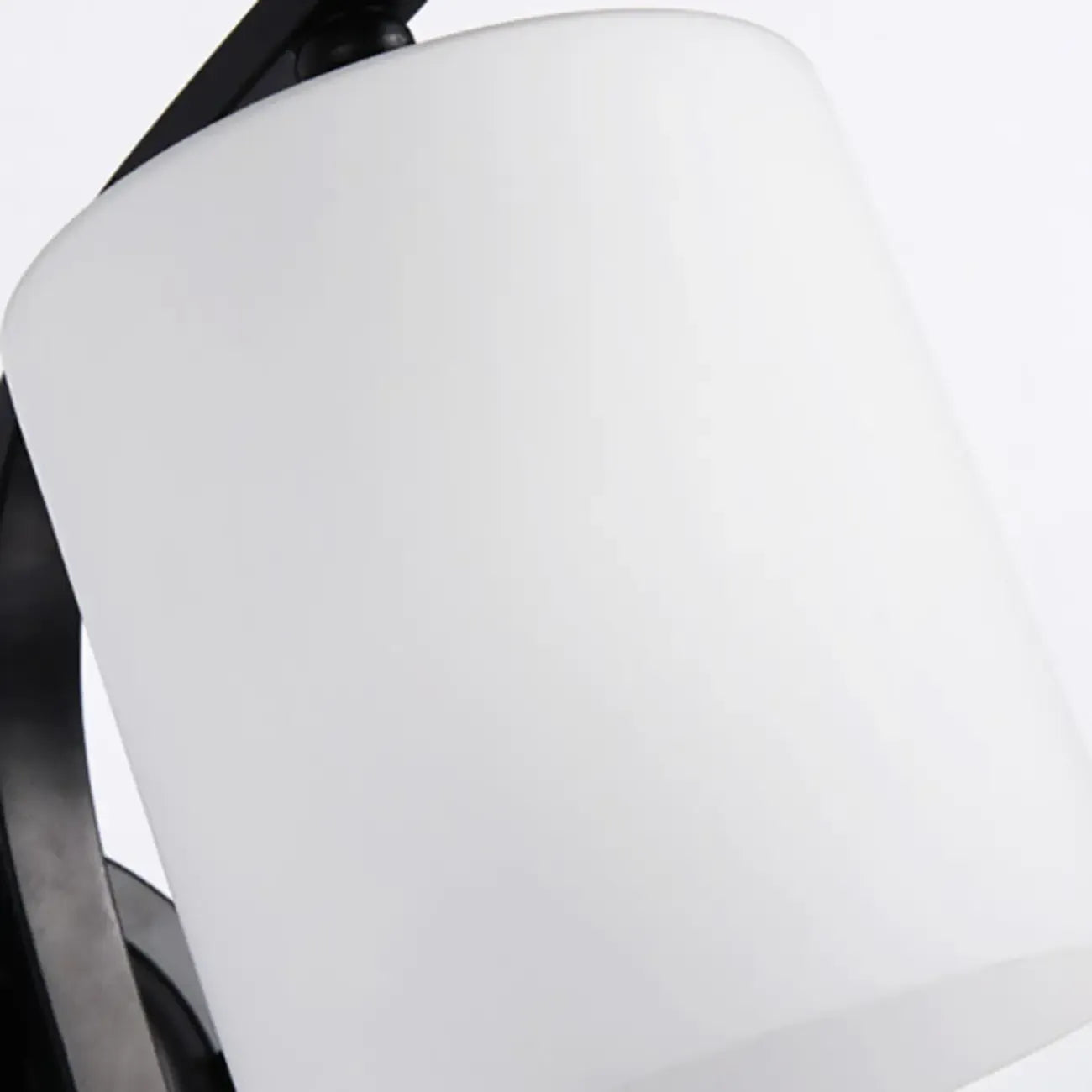 Arched Vintage White Glass Cylindrical Wall Lamp