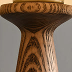 Modern Lumber Table Lamp with Beige Shade for Residential