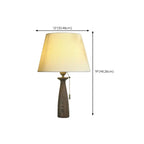 Modern Lumber Table Lamp with Beige Shade for Residential