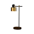 Contemporary Black Metal Eye Caring Table Lamp