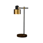 Contemporary Black Metal Eye Caring Table Lamp