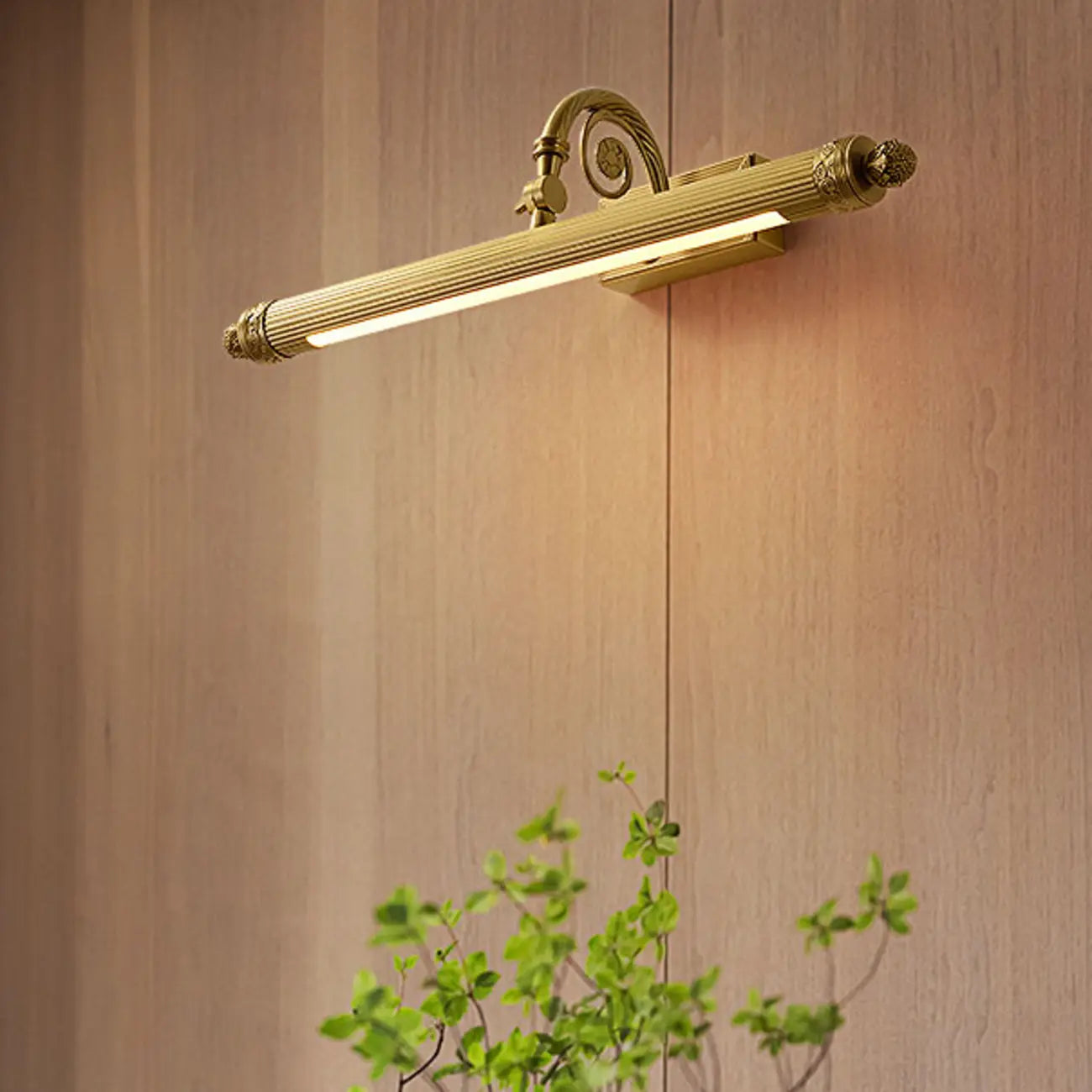 Bathroom Golden Down Tube Warm Glow LED Vanity Light
