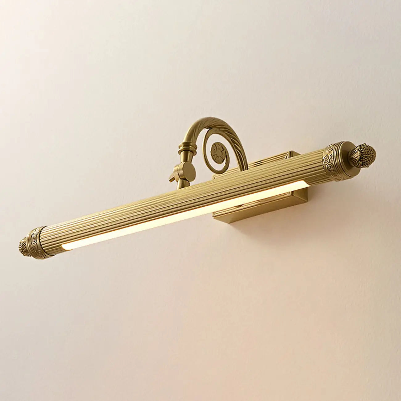 Bathroom Golden Down Tube Warm Glow LED Vanity Light