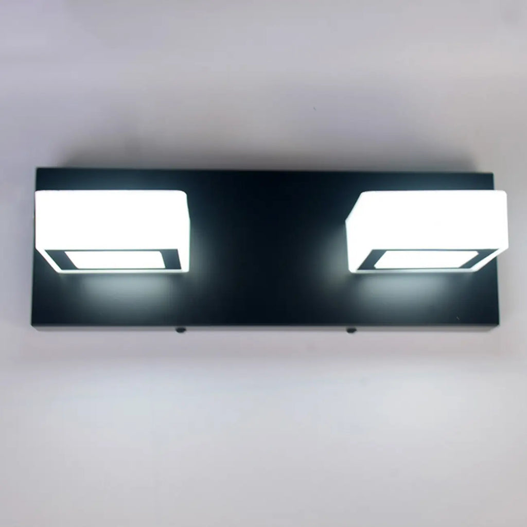 Creative Acrylic Cube 3 Head Wall Lamp for Bathroom Mirror
