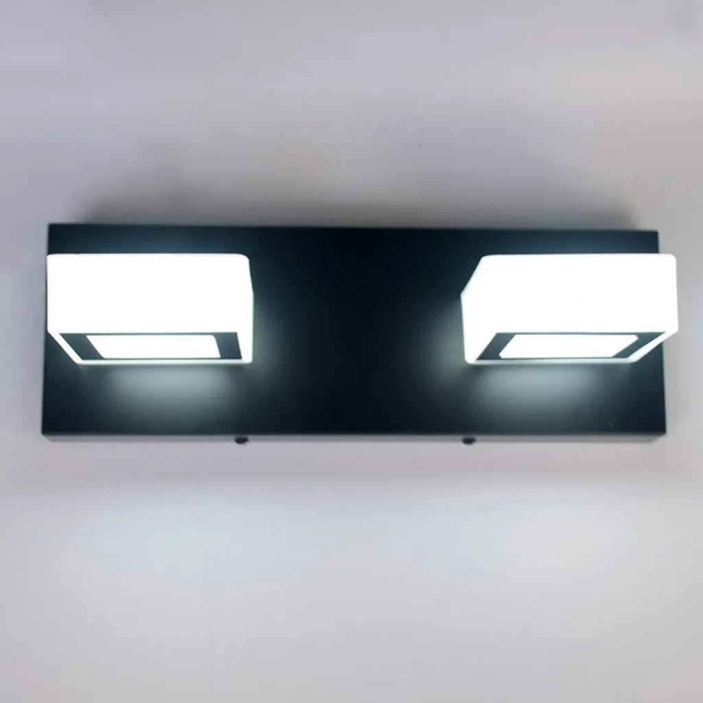 Creative Acrylic Cube 3 Head Wall Lamp for Bathroom Mirror