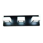 Creative Acrylic Cube 3 Head Wall Lamp for Bathroom Mirror