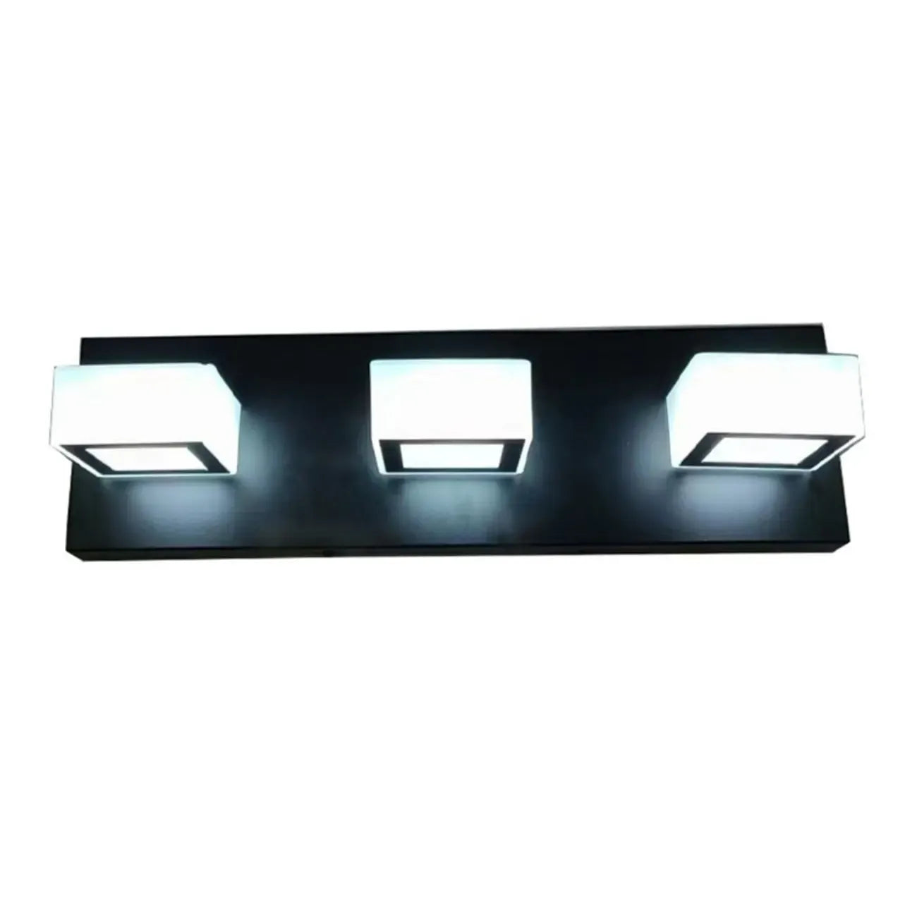 Creative Acrylic Cube 3 Head Wall Lamp for Bathroom Mirror
