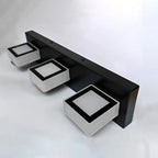 Creative Acrylic Cube 3 Head Wall Lamp for Bathroom Mirror