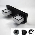 Creative Acrylic Cube 3 Head Wall Lamp for Bathroom Mirror