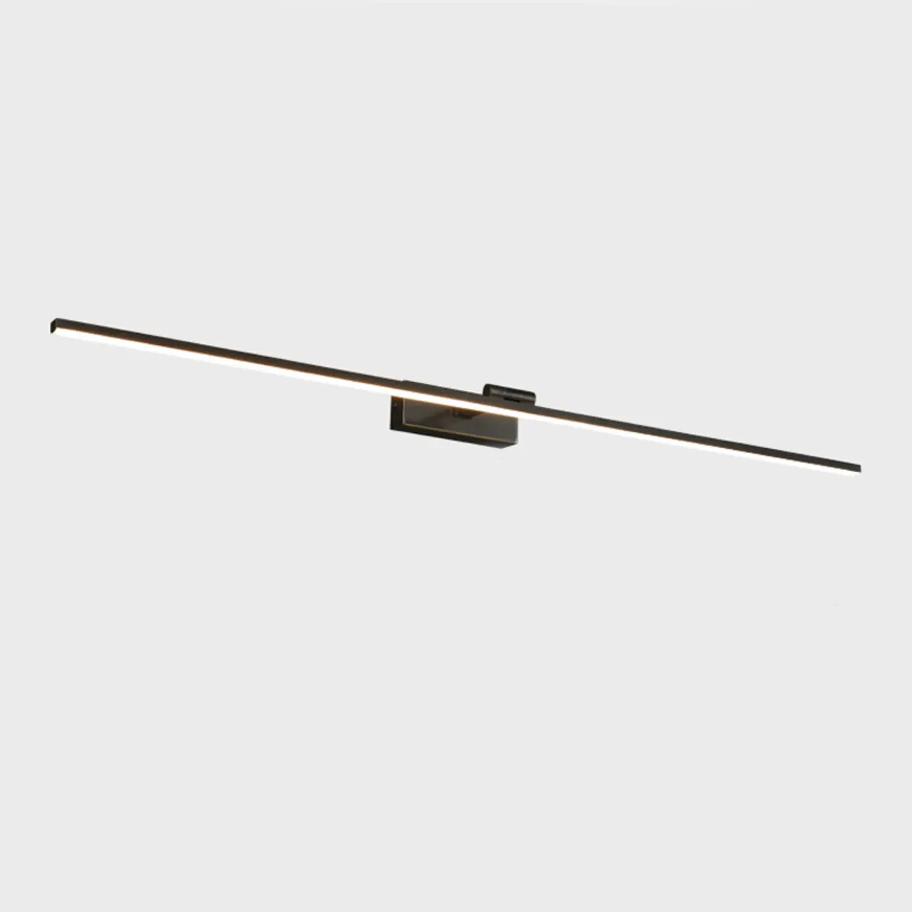 Nordic Black Sleek Linear LED Wall Lamp with Adjustable Arm