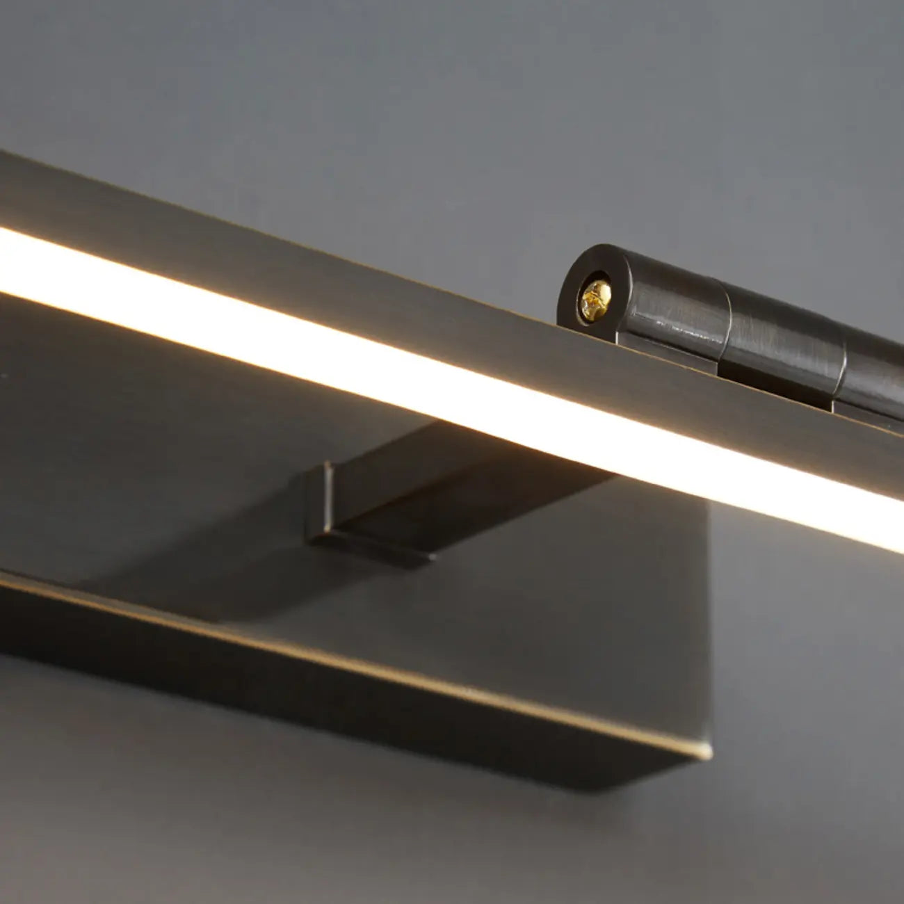 Nordic Black Sleek Linear LED Wall Lamp with Adjustable Arm