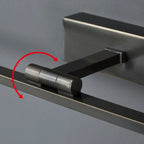 Nordic Black Sleek Linear LED Wall Lamp with Adjustable Arm