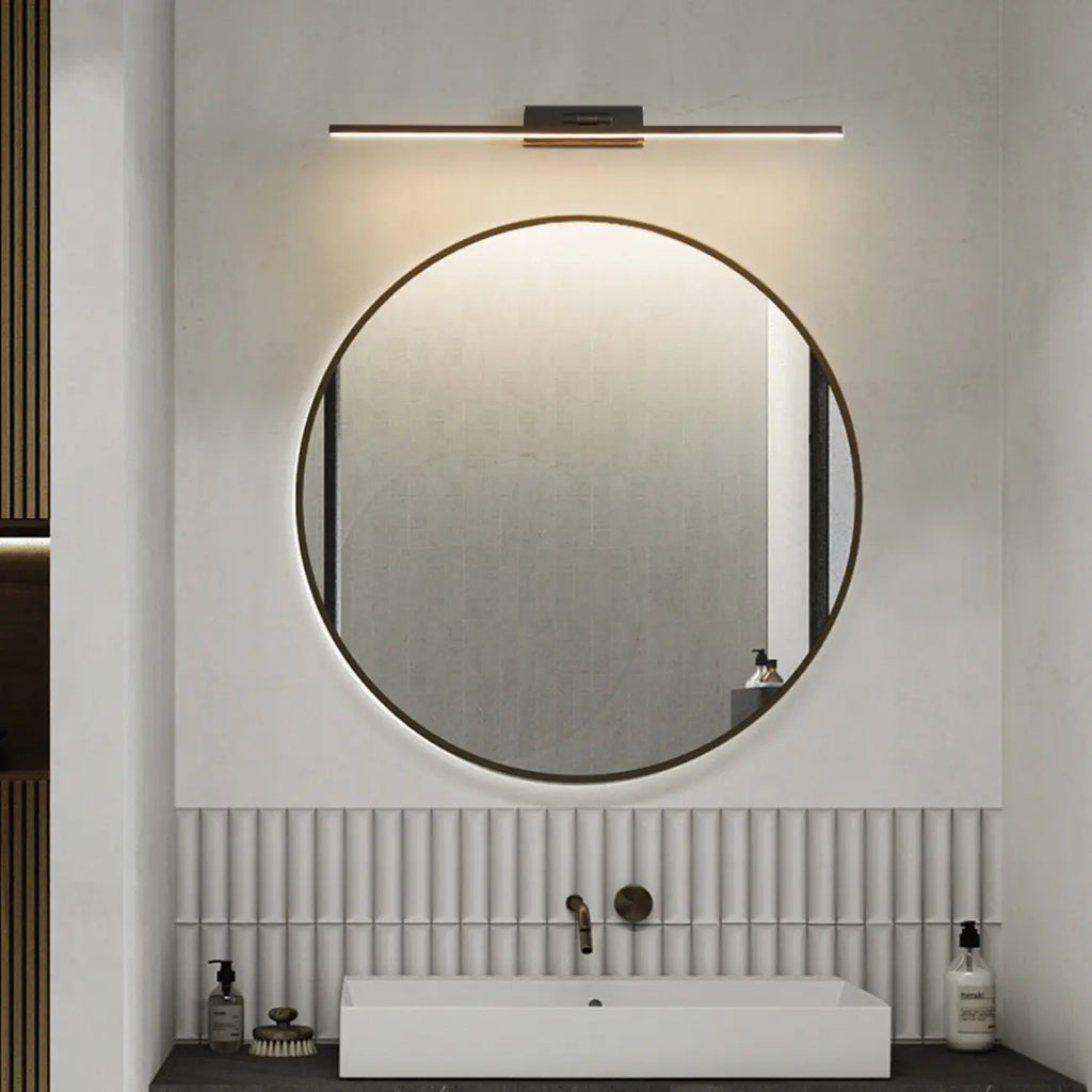 Nordic Black Sleek Linear LED Wall Lamp with Adjustable Arm