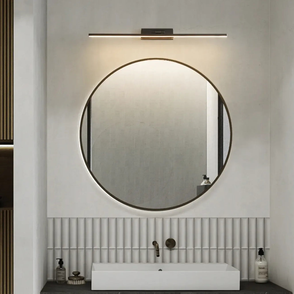 Nordic Black Sleek Linear LED Wall Lamp with Adjustable Arm