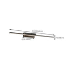 Nordic Black Sleek Linear LED Wall Lamp with Adjustable Arm