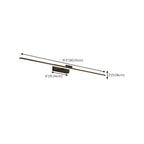 Nordic Black Sleek Linear LED Wall Lamp with Adjustable Arm