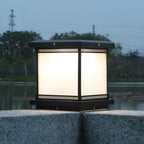 Modern Cube LED Table Lamp with Matte Finish for Outdoors