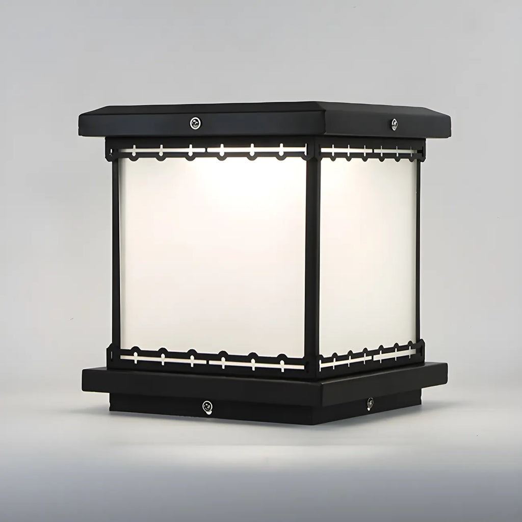 Modern Cube LED Table Lamp with Matte Finish for Outdoors