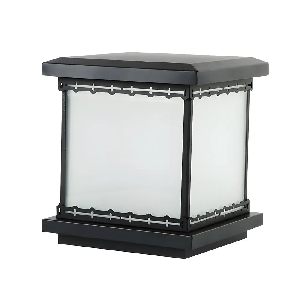 Modern Cube LED Table Lamp with Matte Finish for Outdoors