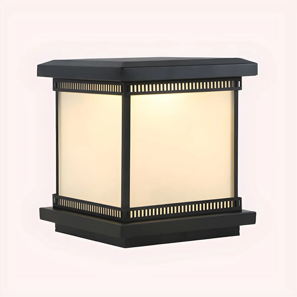 Modern Cube LED Table Lamp with Matte Finish for Outdoors