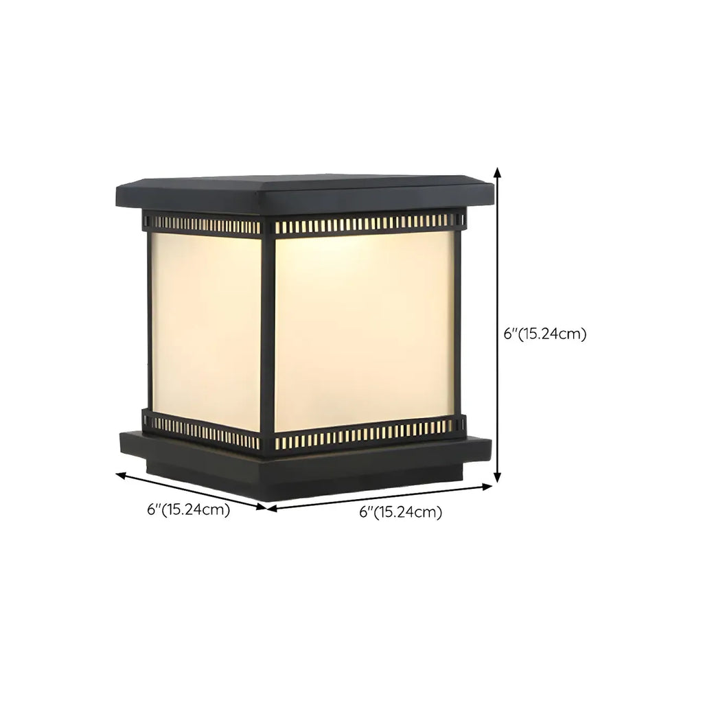 Modern Cube LED Table Lamp with Matte Finish for Outdoors