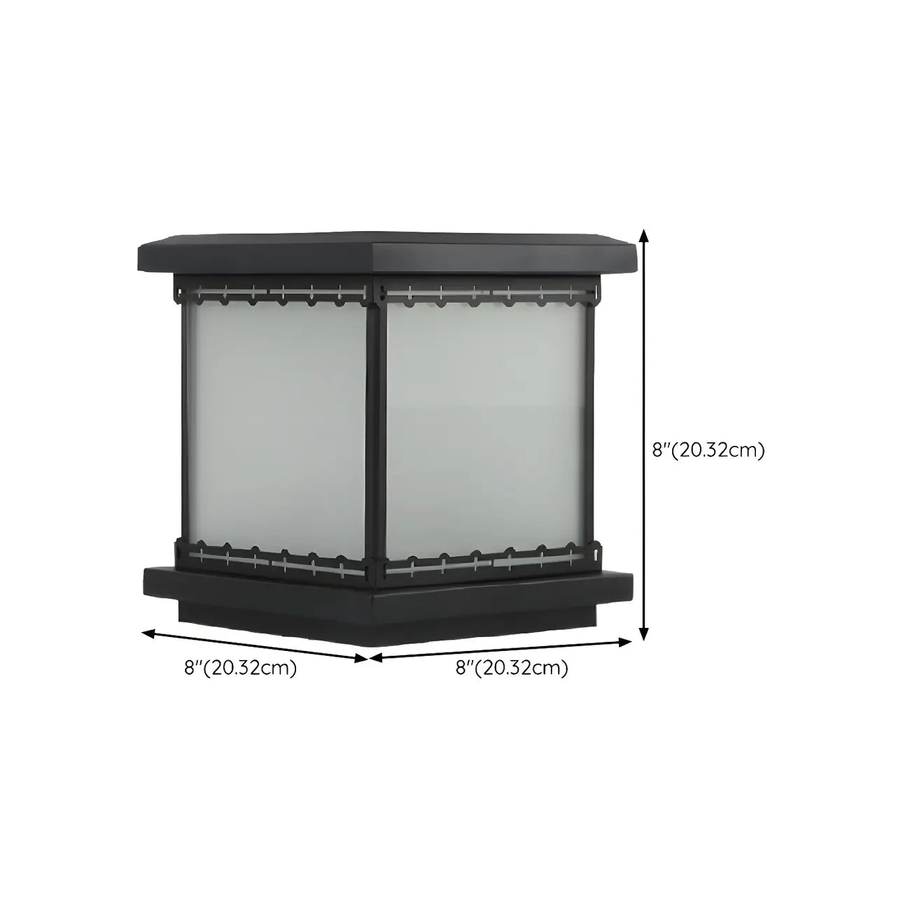 Modern Cube LED Table Lamp with Matte Finish for Outdoors