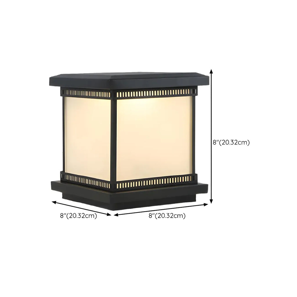 Modern Cube LED Table Lamp with Matte Finish for Outdoors
