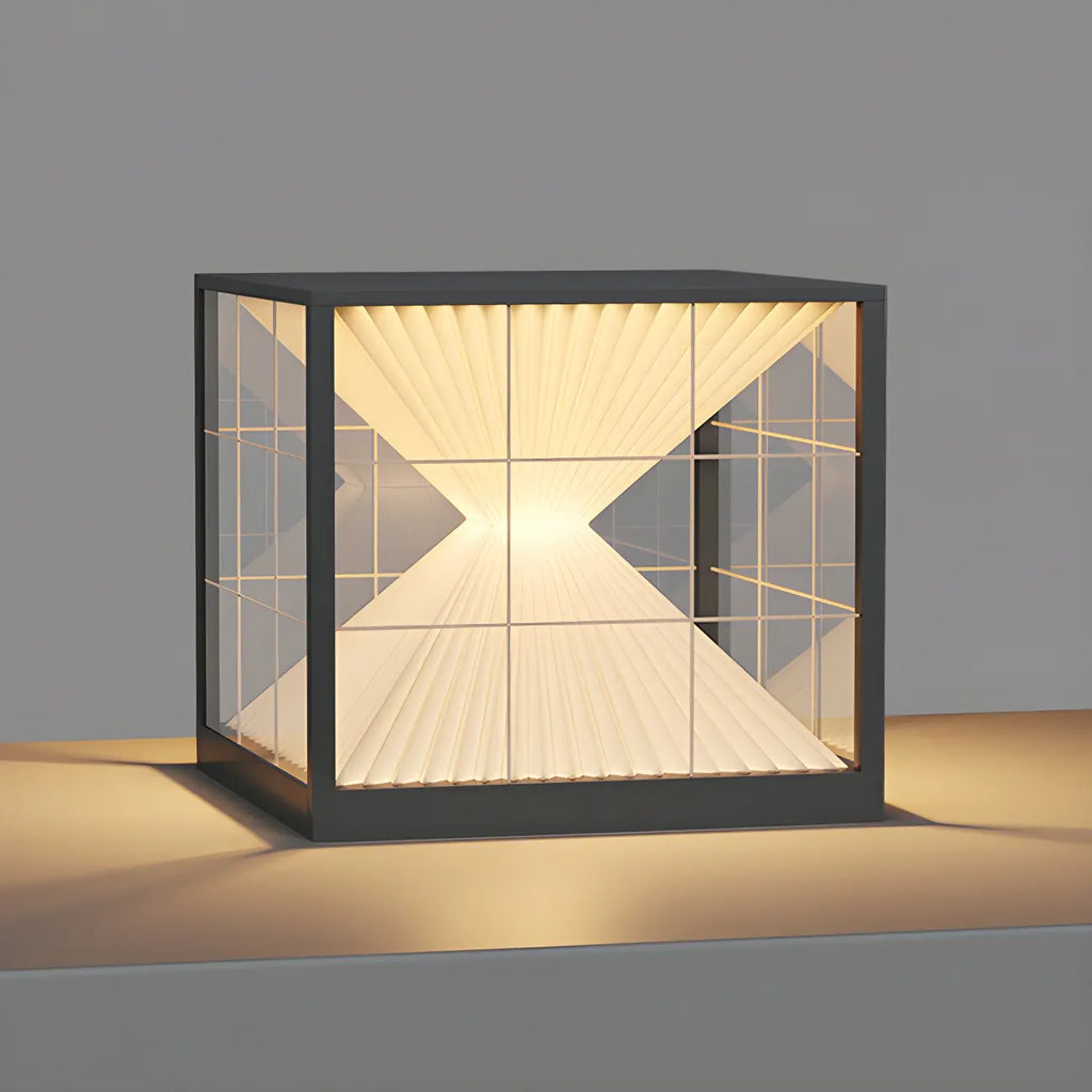 Modern Decorative Cube LED Table Lamp for Outdoors