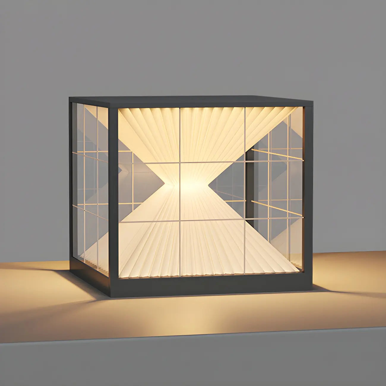 Modern Decorative Cube LED Table Lamp for Outdoors