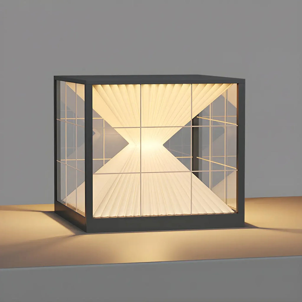 Modern Decorative Cube LED Table Lamp for Outdoors