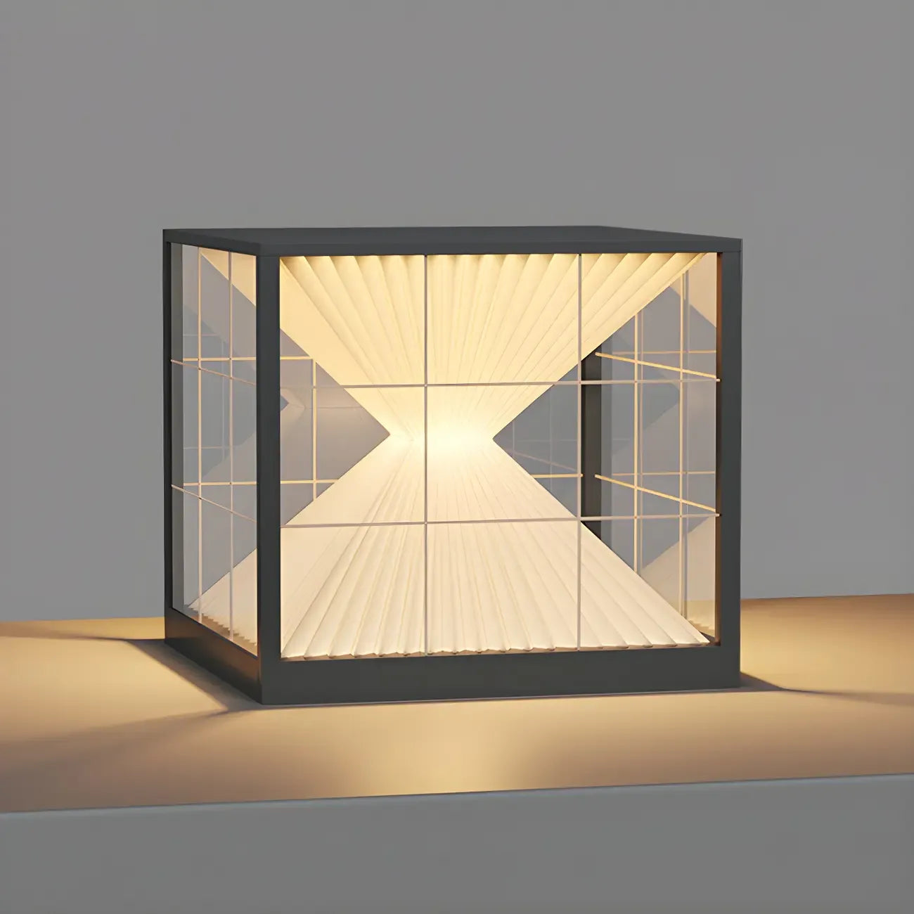 Modern Decorative Cube LED Table Lamp for Outdoors