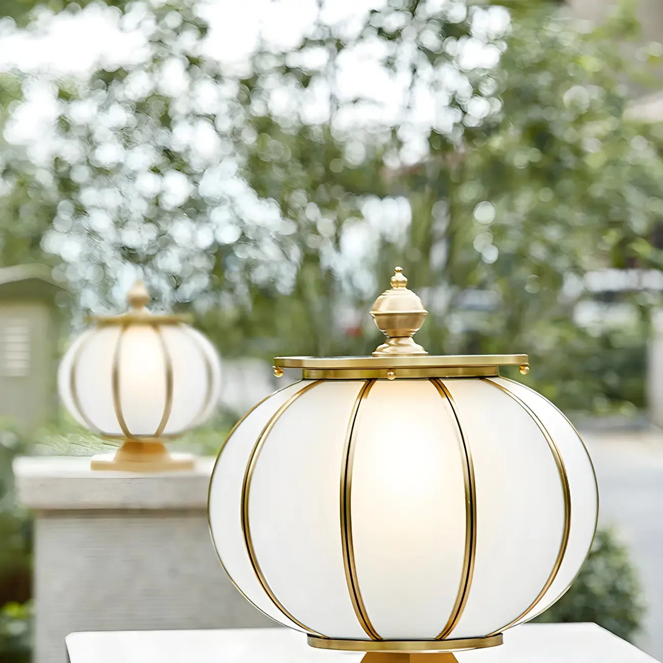 Vintage Decorative Table Lamp with Brass Finish