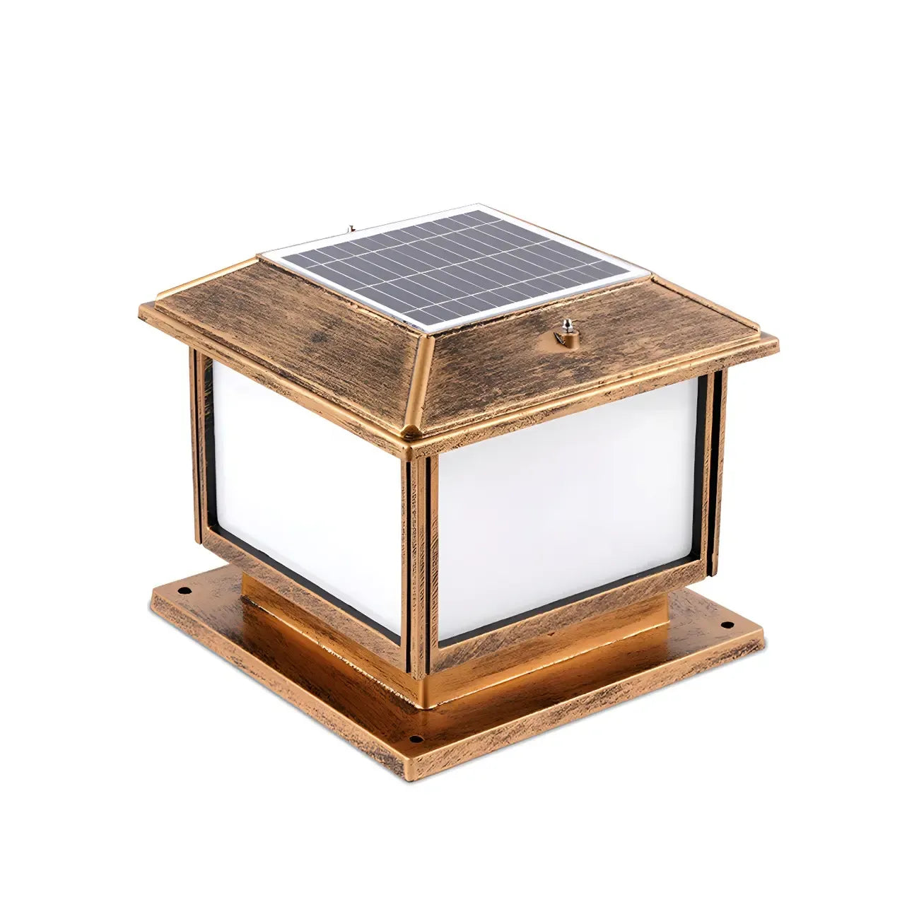 Vintage Outdoor Table Lamp Square Shape for Garden