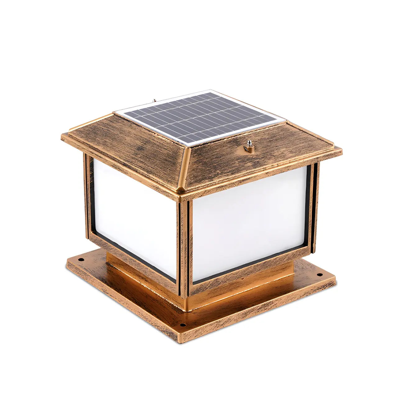 Vintage Outdoor Table Lamp Square Shape for Garden