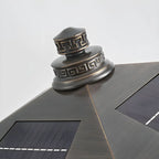 Vintage Artistic Lantern Bronze Table Lamp