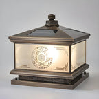 Vintage Artistic Lantern Bronze Table Lamp