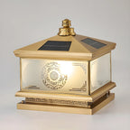 Vintage Artistic Lantern Bronze Table Lamp