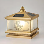 Vintage Artistic Lantern Bronze Table Lamp