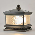Vintage Artistic Lantern Bronze Table Lamp