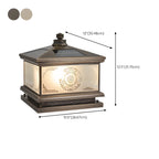 Vintage Artistic Lantern Bronze Table Lamp