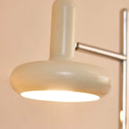 Modern Plug-In Dual-Head Chrome Floor Lamp with 2-Lights